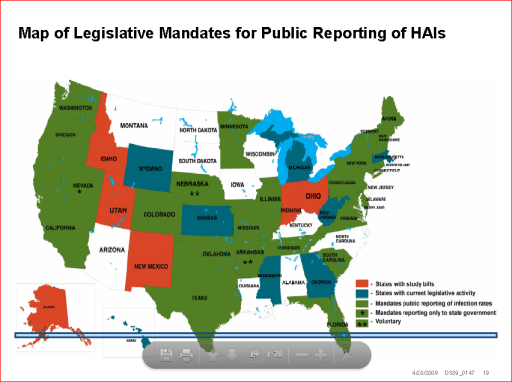 states HAI reporting